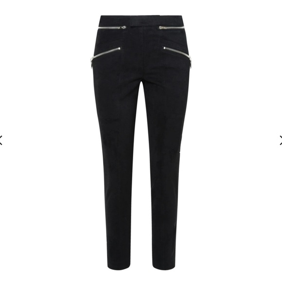Isabel Marant Zip-Detailed Trousers in Black w/ Silver Zippers Size 40/US 8 NWOT - Picture 2 of 12